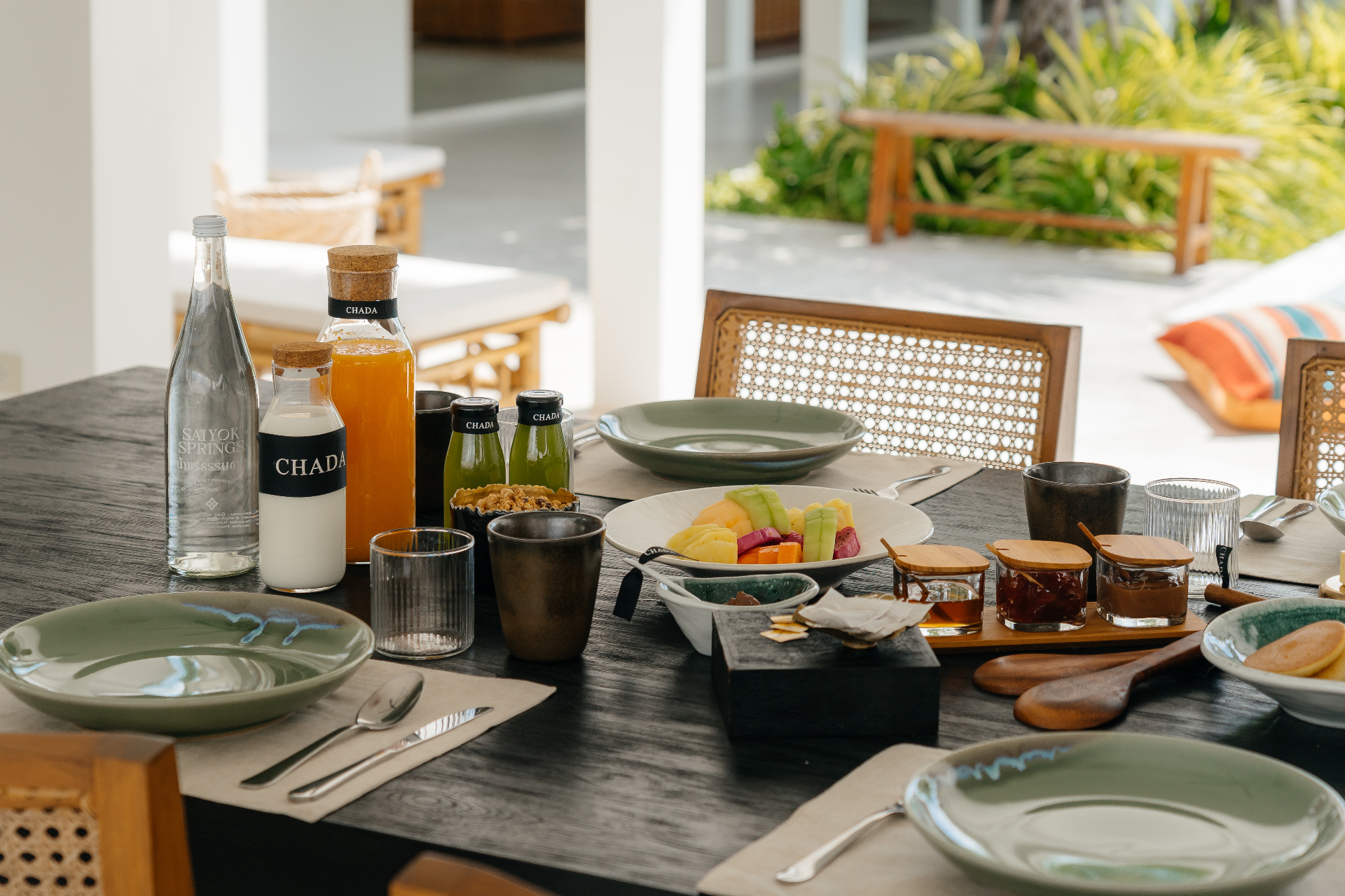 Villa Aditi breakfast table setting