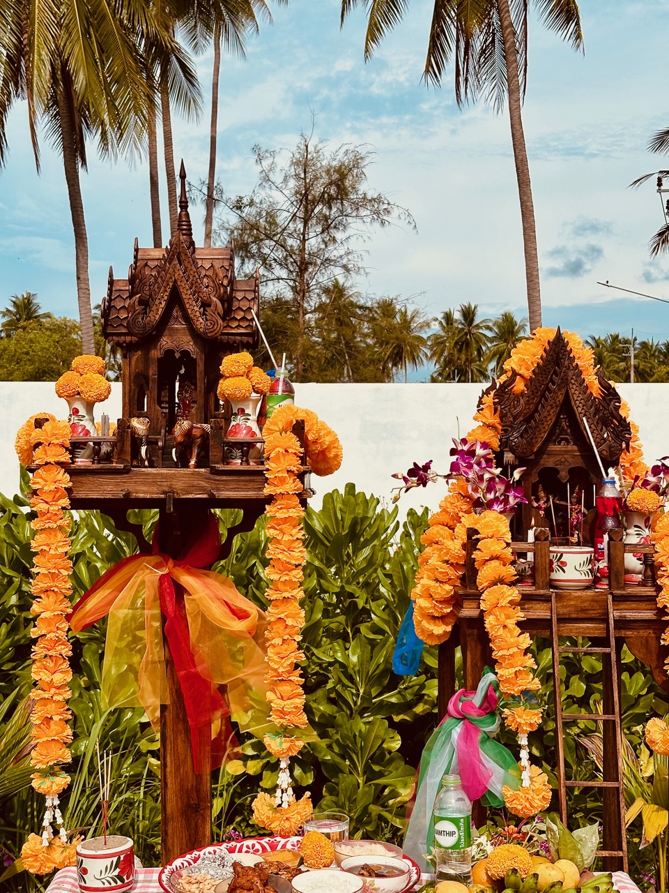 Traditional Thai Spirit House (San Phra Phum) at Villa Aditi