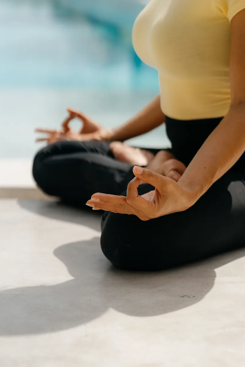 Guided meditation session at Villa Aditi, Koh Samui
